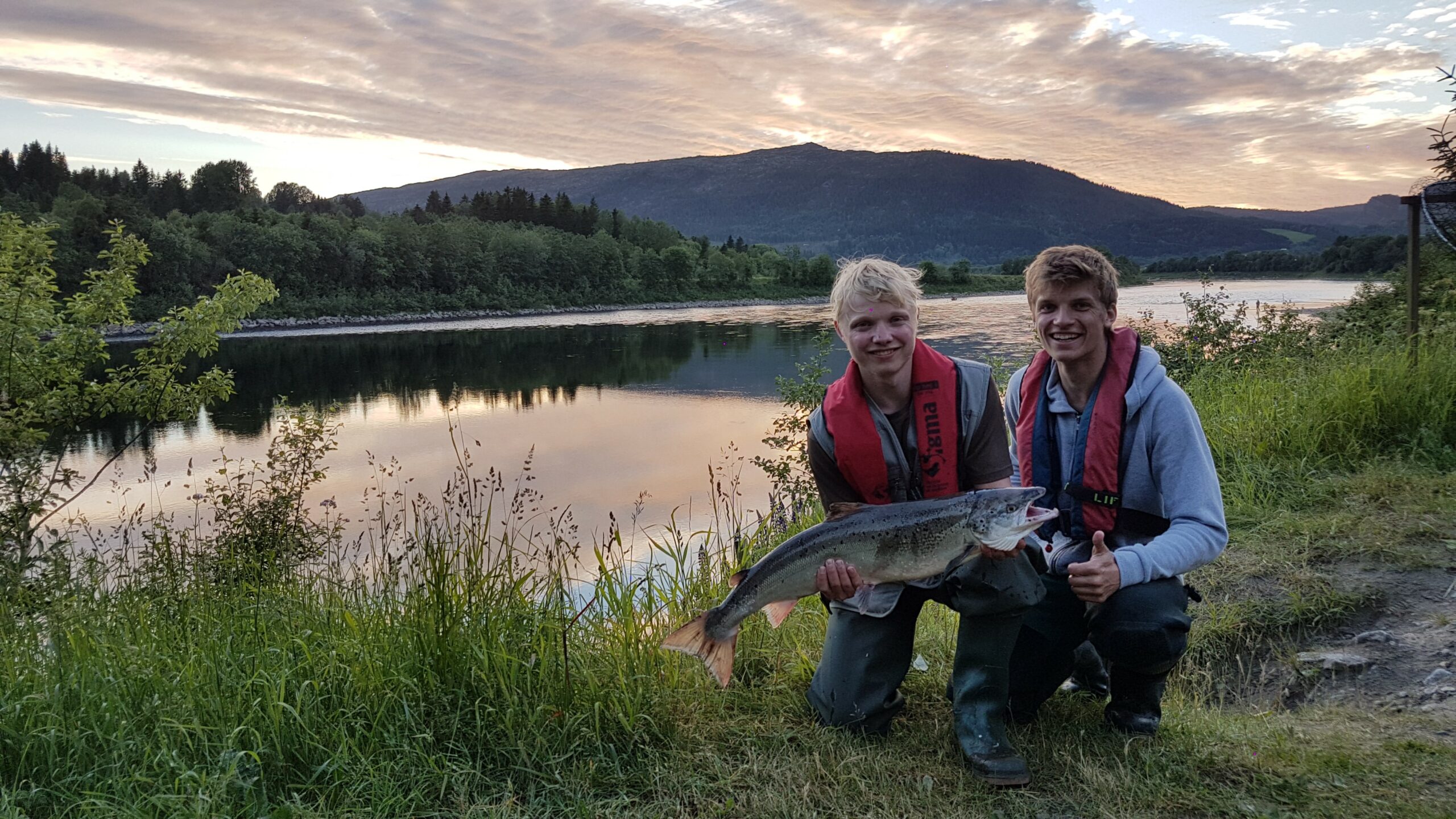 Lachsfischen Namsen, Norwegen. Foto: Jan Arild Landstad