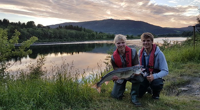 Lachsfischen Namsen, Norwegen. Foto: Jan Arild Landstad